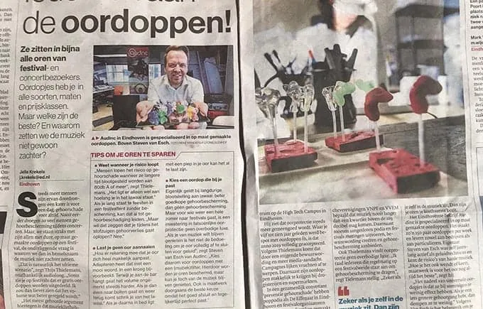 Audinc klausos apsauga Eindhovens Dagblad laikraštyje!